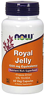 Маточное молочко Now Foods Royal Jelly 1500 mg 60 капсул
