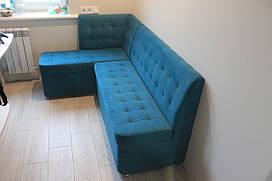 Кухонний диванчик з індивідуальним дизайном (Блакитний)