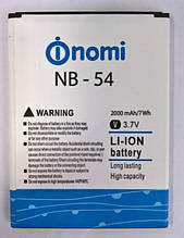 Акумулятор NB-54 (Li-ion 3.7V 2000mAh) для мобільного телефона Nomi i504 Dream