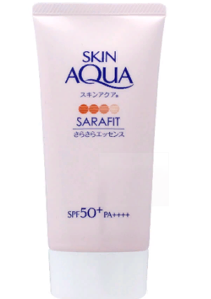 Сонцезахисна есенція з квітковим ароматом Skin Aqua Sarafit UV Essence SPF50+ PA++
