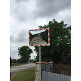 Дорожнє дзеркало безпеки огляду 45 60 70 100 мм скло, фото 4