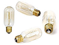 Лампа Эдисона, ретро лампа, винтажная лампа капсула, спиральная нить, модель T45