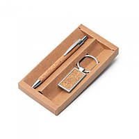 Набір ручка і брелок з корку