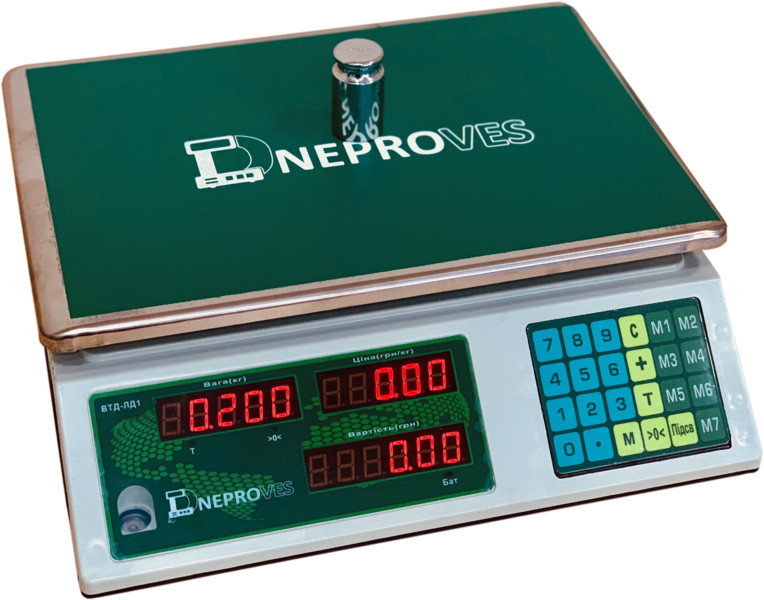 Ваги торгові без стійки ВТД-ЛД1 СВ, фото 1