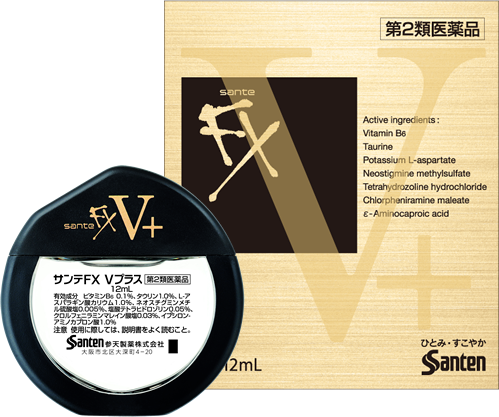 Японські краплі для очей з вітаміном В6 - Santen FX V Plus