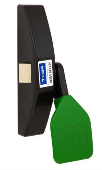 Замок TESA для запасного виходу накладний TP91008 NV чорний / зелений (Іспанія)