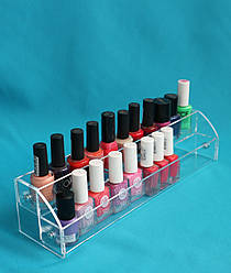 Полиця акрилова для лаків 2 щаблі