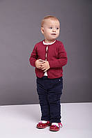 Утеплені дитячі вельветові штани для дівчинки на флісі 0-2 BRUMS Італія 133BEBH004/F Синій