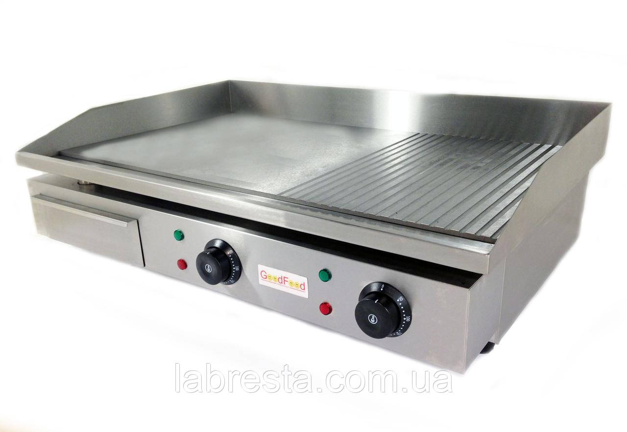 Поверхня для смаження GoodFood EG73FRM (хромована) комбінована