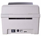 Принтер етикеток, термотрансферний принтер Xprinter XP-TT424B білий (XP-TT424B), фото 4