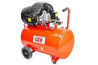 LEX компрессор LXC100V (100 літрів) 220В Прямой привод, два цилиндра