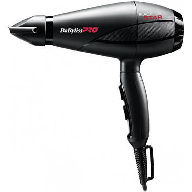 Фен для волосся BaByliss PRO BAB6250IE Black Star Ionic 2200 W, фото 1