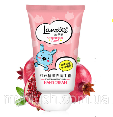 Крем для рук Lanzore Natural Pomegranat Silky Smooth Hand Cream з екстрактом граната 60 g