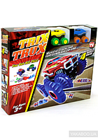Игровой набор 2 машинки канатный детский трек Trix Trux Monster Trucks