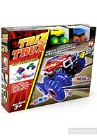 Ігровий набір 2 машинки канатний дитячий трек Trix Trux Monster Trucks