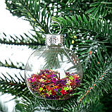 Набір ялинкових кульок "Різнобарвні мрії" (4 см) 6 шт., фото 4