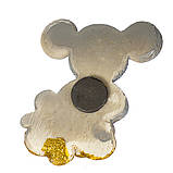 Магніт із полімерної глини "Мишка-мільйонер" (8 х 6.5 см) символ 2020 року, фото 2