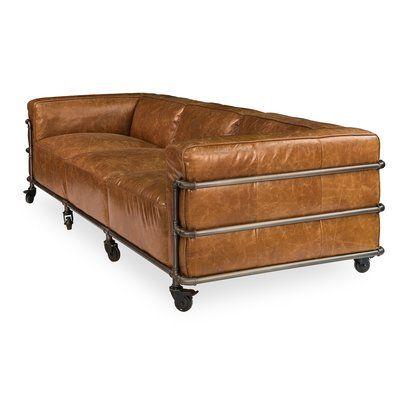 Диван "Loft-M", м'який диван, диван для дому, офісу, кафе, диван на металевому каркасі, шкіряний диван