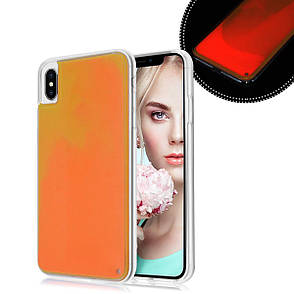 Чохол Neon Sand для iPhone XS Max Orange Pink, фото 1
