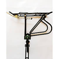 Велосипедный багажник под дисковые тормоза, алюминиевый,"крестик", 24"-29",черный цвет