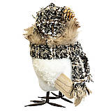 Декор новорічний "Мудра сова" (20х10 см) іграшка, фото 3