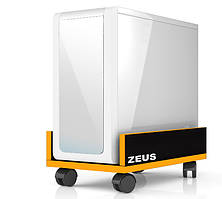 Підставка для системного блоку Comp ЛДСП Чорний / Жовтий (Zeus ТМ)