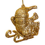 Елочна іграшка "Золотий Дід Мороз" (8х7.5 см), фото 3