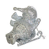 Елочна іграшка "Золотий Дід Мороз" (8х7.5 см), фото 4