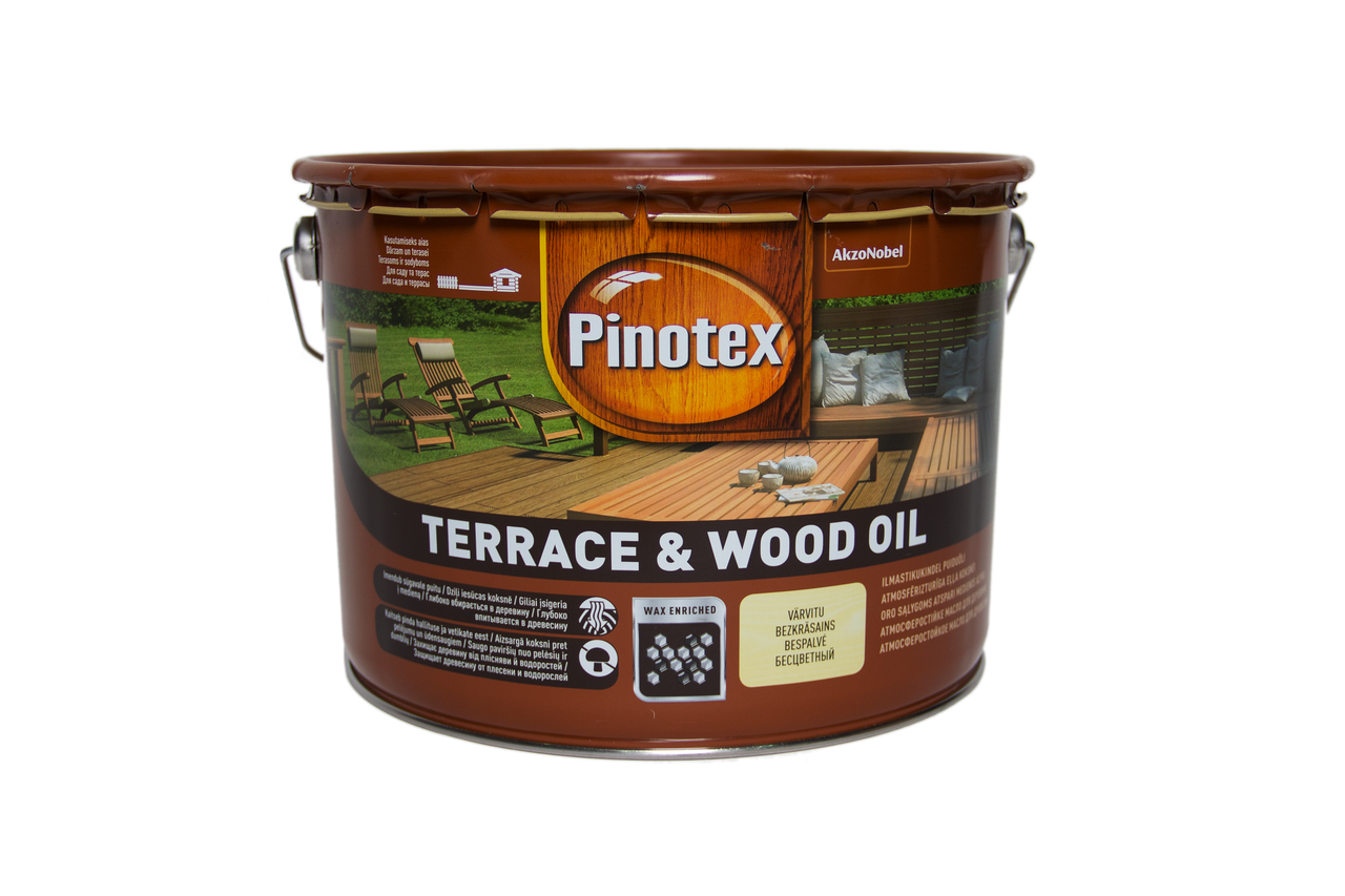 Деревозахисна олія Pinotex Wood&Terrace Oil 3 л (Пінотекс Вуд Анд Террас Оіл) - фото 1 - id-p623777487