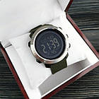 Чоловічий годинник Skmei 1416 з залізним кантом black/army green, фото 7