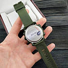 Чоловічий годинник Skmei 1416 з залізним кантом black/army green, фото 8