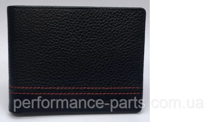 Чоловічий шкіряний гаманець Audi Sport Wallet Leather, Mens, black/red 3151901200