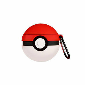 Захисний чохол для навушників Apple AirPods Alitek Pokeball Red + карабін, фото 2