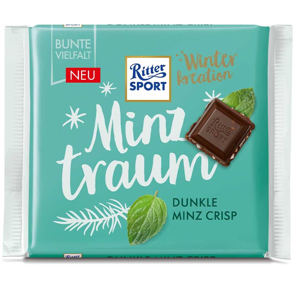 Шоколад Ritter Sport темний з м'ятною цукрових начинкою 100г Німеччина