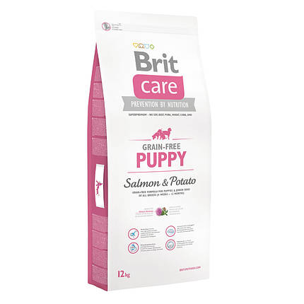 Корм Brit Care GF Puppy Salmon & Potato для цуценят малих і середніх порід 12 кг, фото 2
