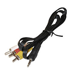 Кабель 3RCA-3.5мм Jack Tcom аудіо-відео 14 мм 1.2 метра