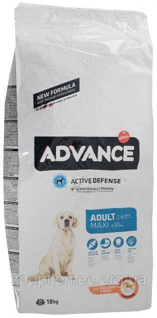 Корм ADVANCE (Едванс) Dog Maxi для дорослих собак великих порід (курка з рисом),14 кг