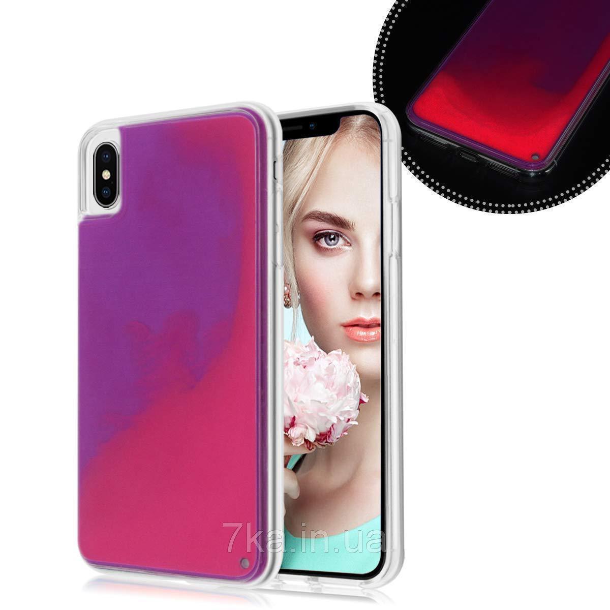 Чохол Neon Sand для Samsung S10+ Plus Pink Violet