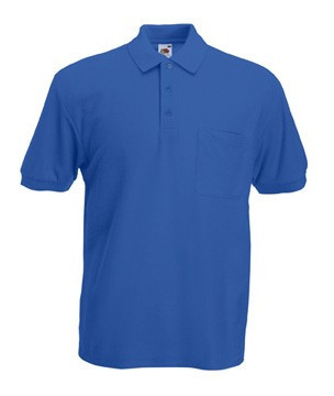 Чоловіча Сорочка Поло з кишенею 65/35 XL, 51 Яскраво-Синій, фото 1