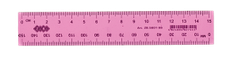 Лінійка пластикова 15 см тонова металева в блістері ZB.5601-99 Zibi