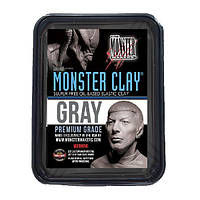 Monster Clay. Medium, сірий. Уп. 2,05 кг. (США) топ професійна полімерна маса для ліплення, заводська. Що перетоплюється