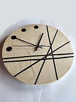 Часы настенные деревянные - 30 см диаметр , тихий ход