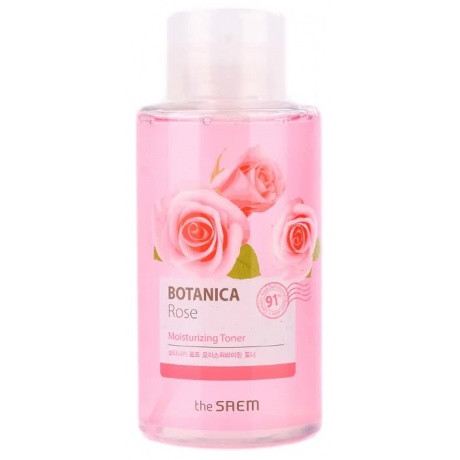 Тонер для обличчя з трояндовою водою The Saem Botanica Rose Moisturizing Toner 400 мл (8806164132920), фото 1