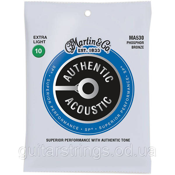 Струни Martin MA530 Phosphor Bronze Extra Light 10-47, фото 1
