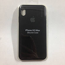 Чохол для iPhone XS Max Silicone Case Black