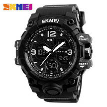 Чоловічі спортивні годинник Skmei 1155 B black / blue / red / gold / green camo / blue camo / grey camo, фото 2