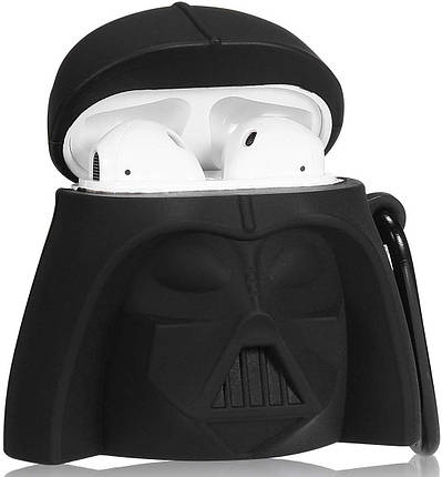 Чохол для навушників Apple AirPods Alitek Дарт Вейдер Black + карабін, фото 2
