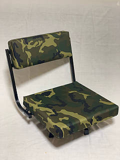 Omelux Camo PVC — сидіння для надувної ПВХ-лодки поворотне металеве зі спинкою