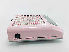 Витяжка манікюрна з НЕРА фільтром BQ-858-8, 100Вт. Рожевий, фото 2