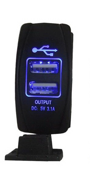 Автомобільний зарядний пристрій USB, вбудований модуль із подвійним USB 5 V 3.1 A